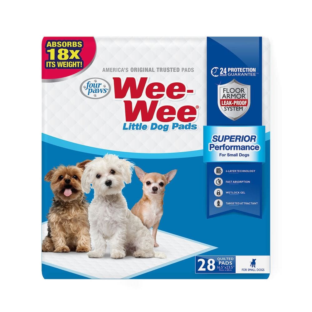Almofadas de xixi para cães Four Paws Wee-Wee 42x60 cm, 28 unidades