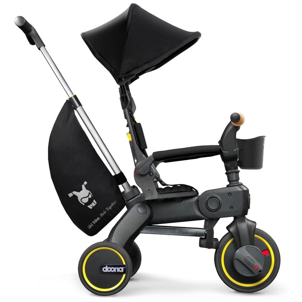 Triciclo Infantil para Passeio, Idade Recomendada 10 Meses a 3 Anos, DOONA, Preto