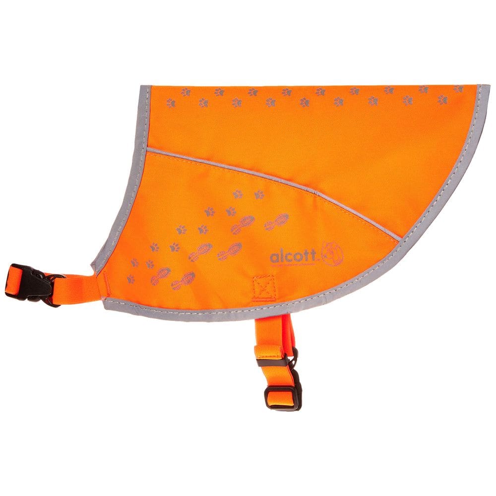Colete para cães Alcott Small Neon Orange Refletive Trim