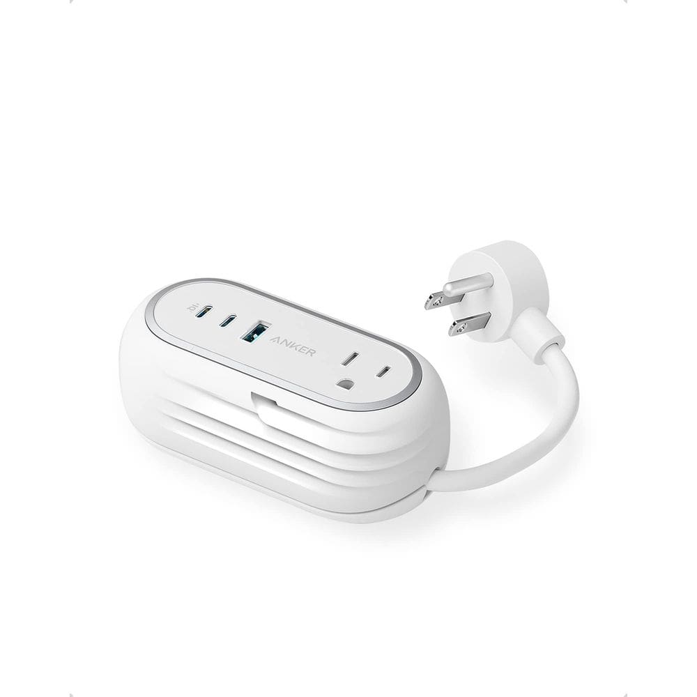 Estação de carregamento Anker GanPrime 65W Power Strip 5 em 1 branca