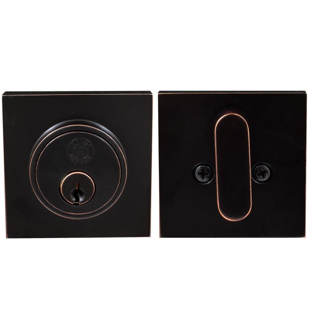 Deadbolt Stone Harbor Harbor Hardware SC Vintage Bronze Grau 3
