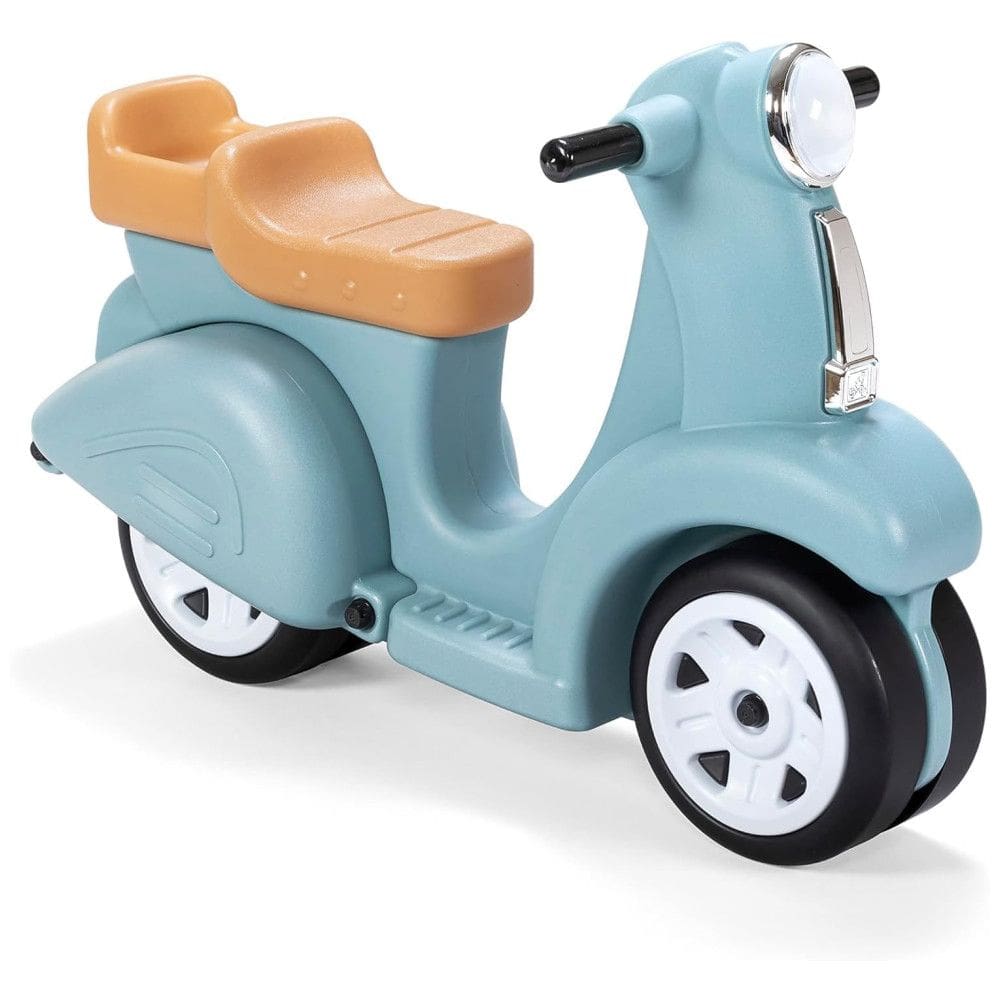 Moto Infantil Vintage de Empurrar, Desenvolve Equilíbrio com 4 Rodas, 1,5 a 4 Anos, Step2, Azul