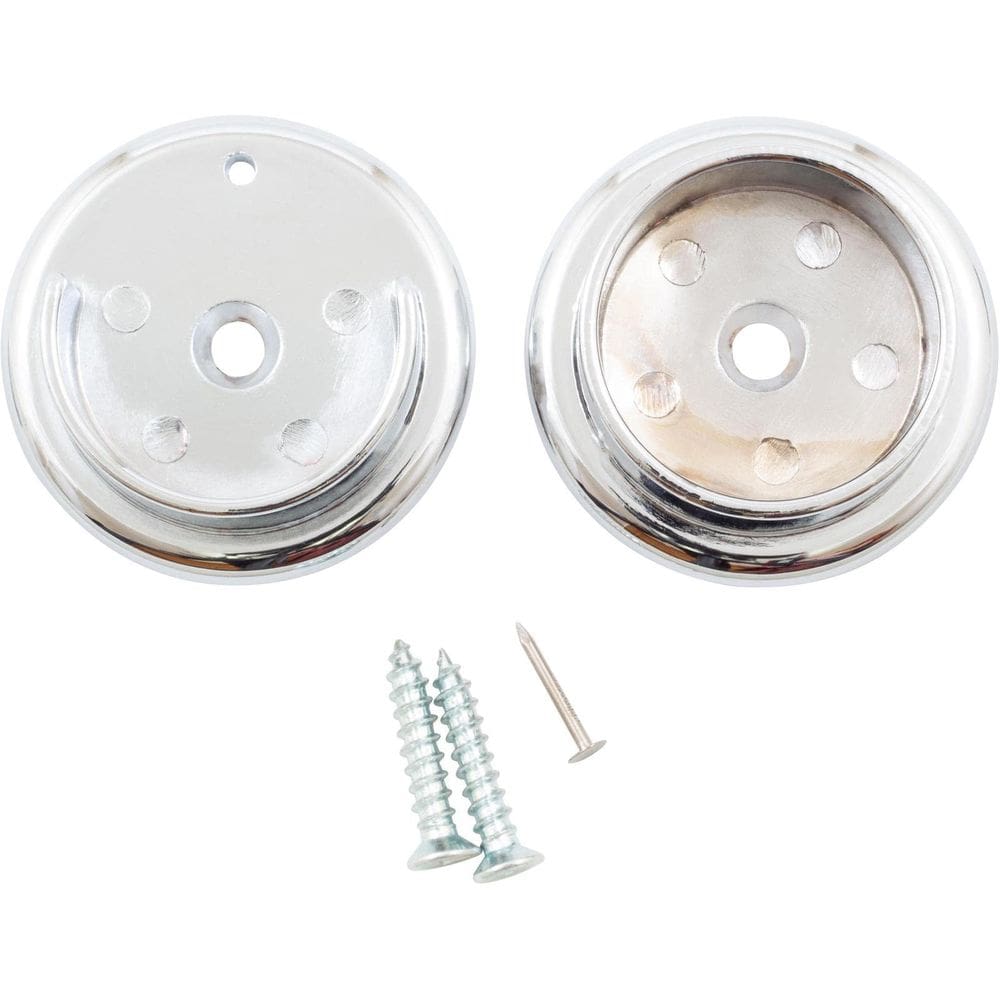Soquetes de poste de metal Stone Harbor Hardware, cromo polido