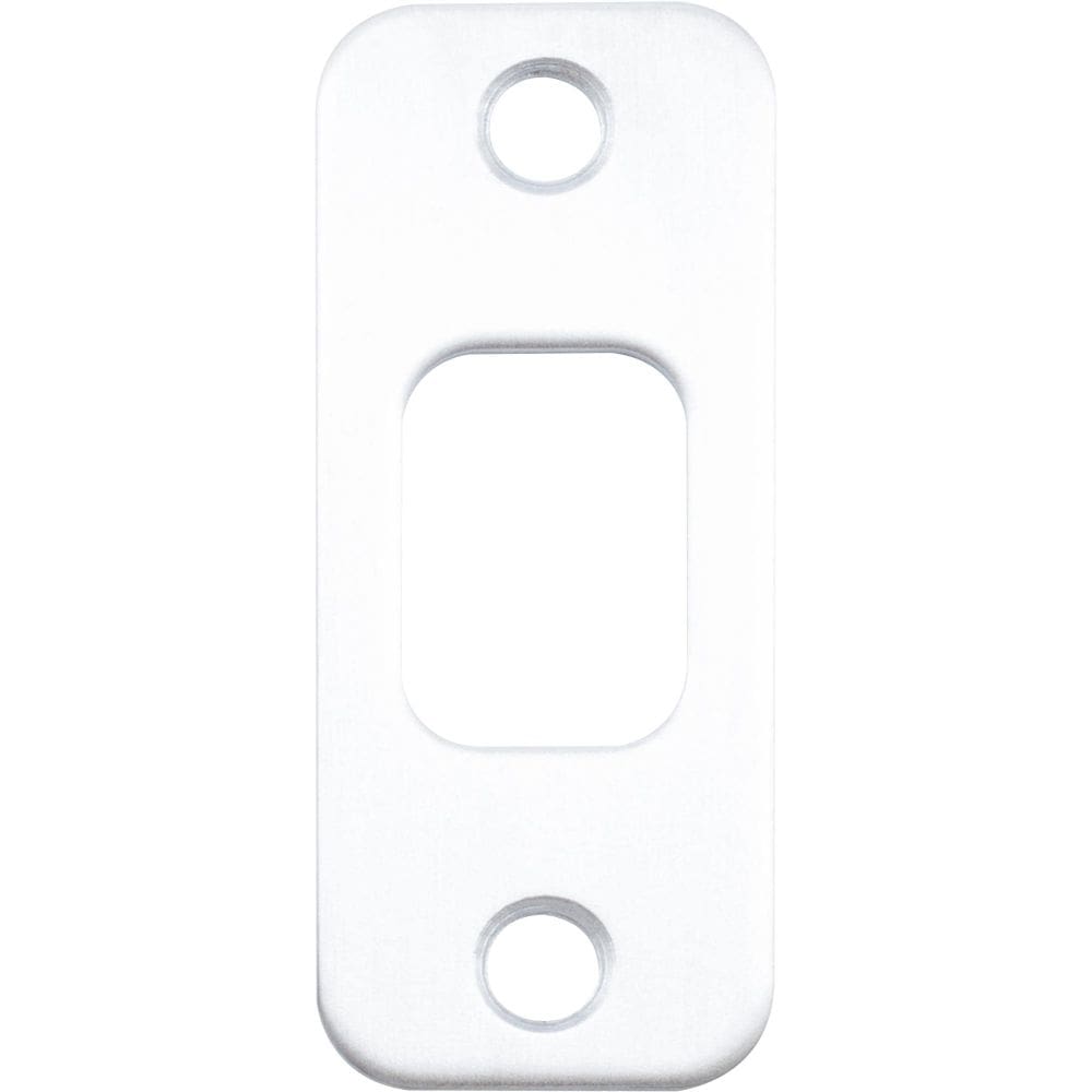 Deadbolt Strike Plate Stone Harbor Hardware cromado acetinado
