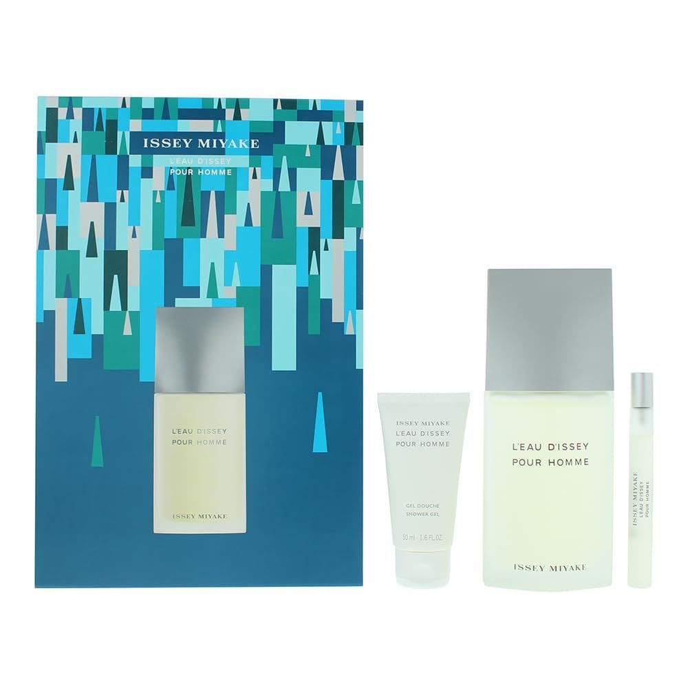Perfume Issey Miyake Leau Dissey para homens, 125 ml, 3 peças, conjunto de presentes