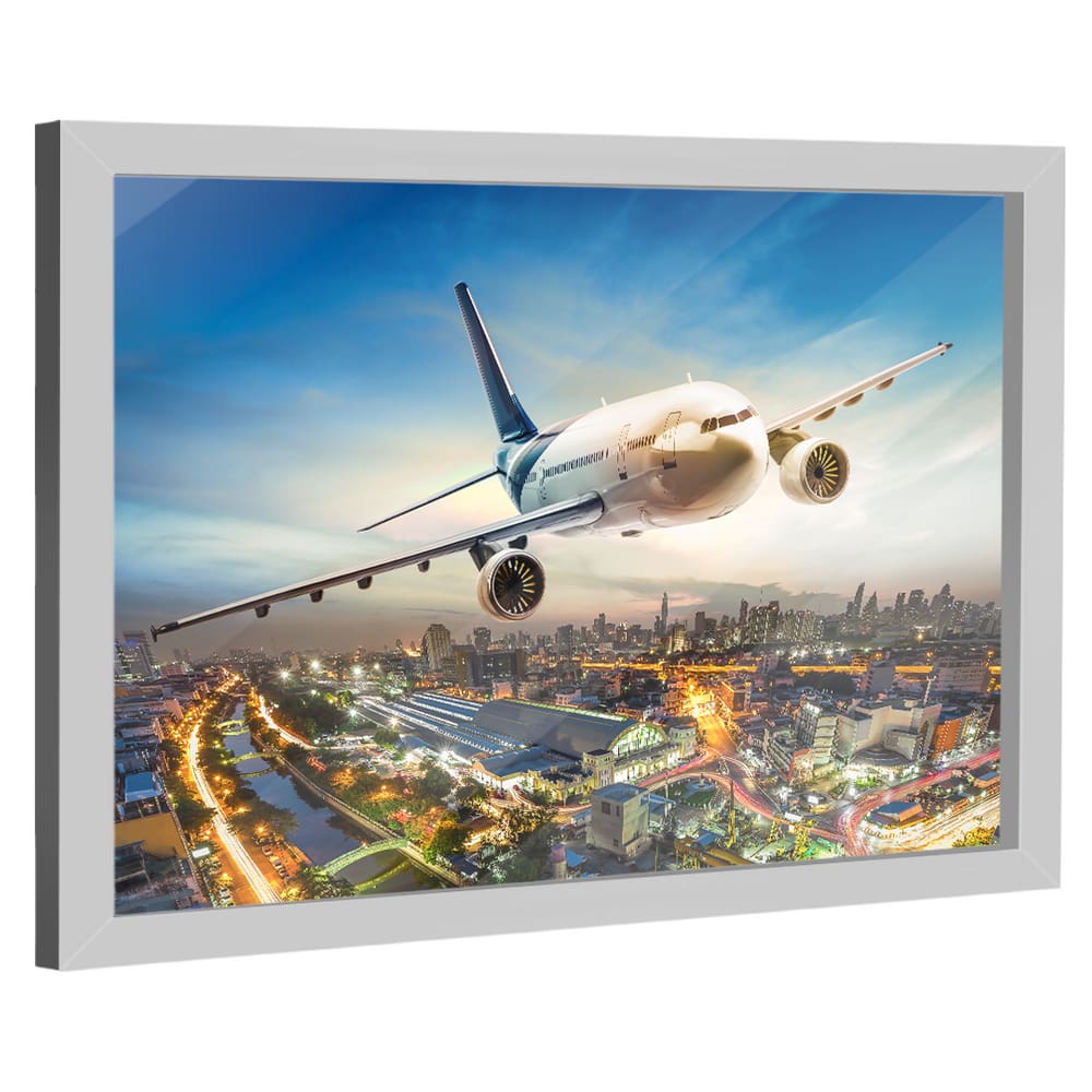 Quadro Decorativo Avião Decolando