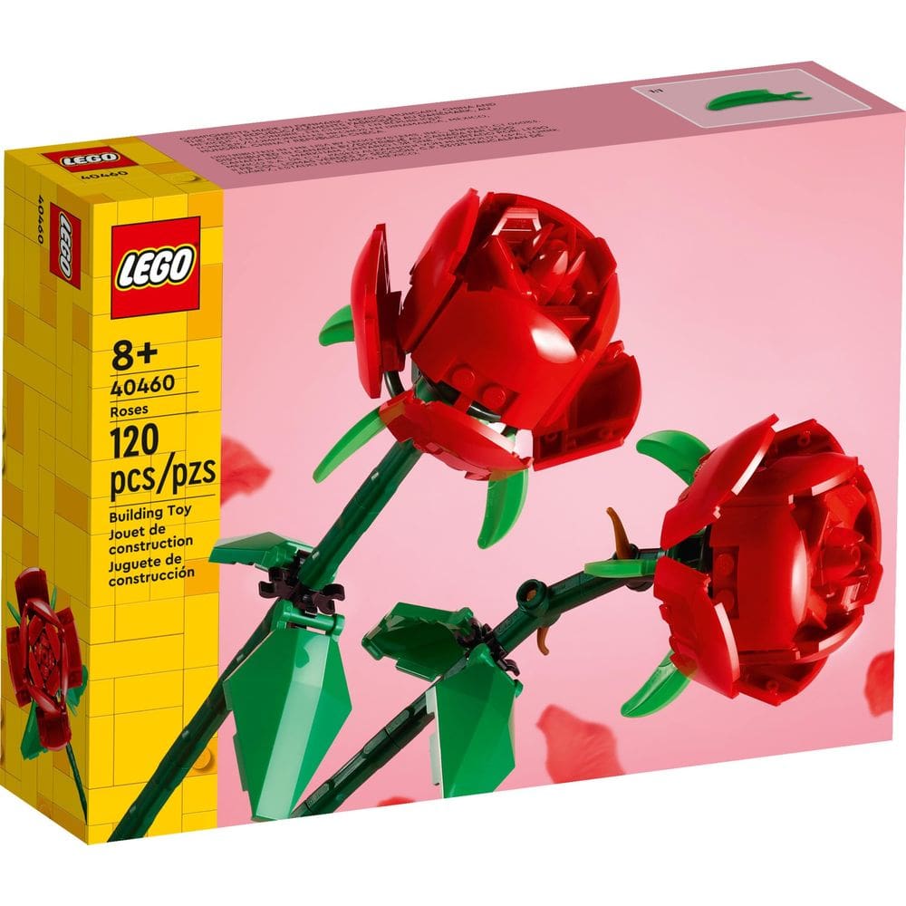 Kit de construção LEGO Roses 40460 com 2 flores artificiais