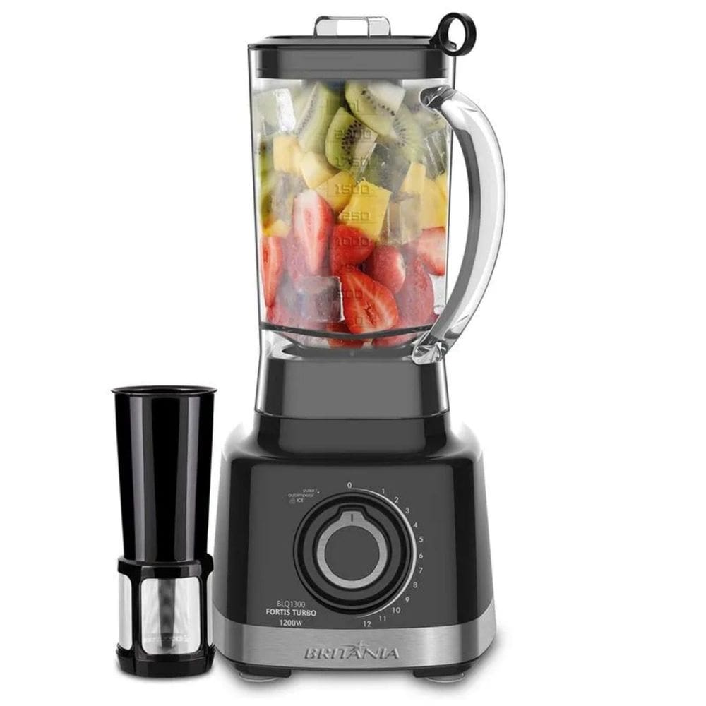 Liquidificador Fortis Turbo 3 Litros 1400w 12 Velocidades 6 Lâminas Base Antiderrapante Britânia