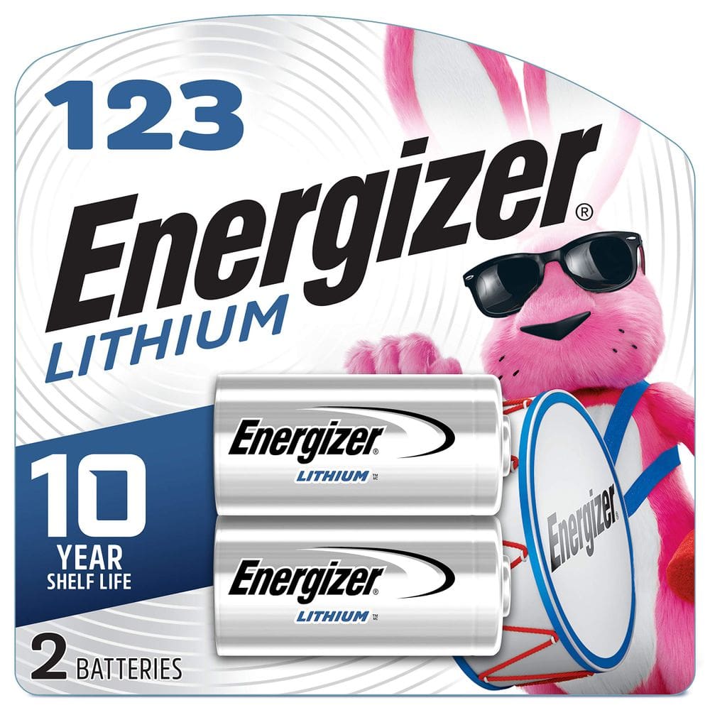 Battery Energizer 123 Lithium 3V Photo, pacote com 2