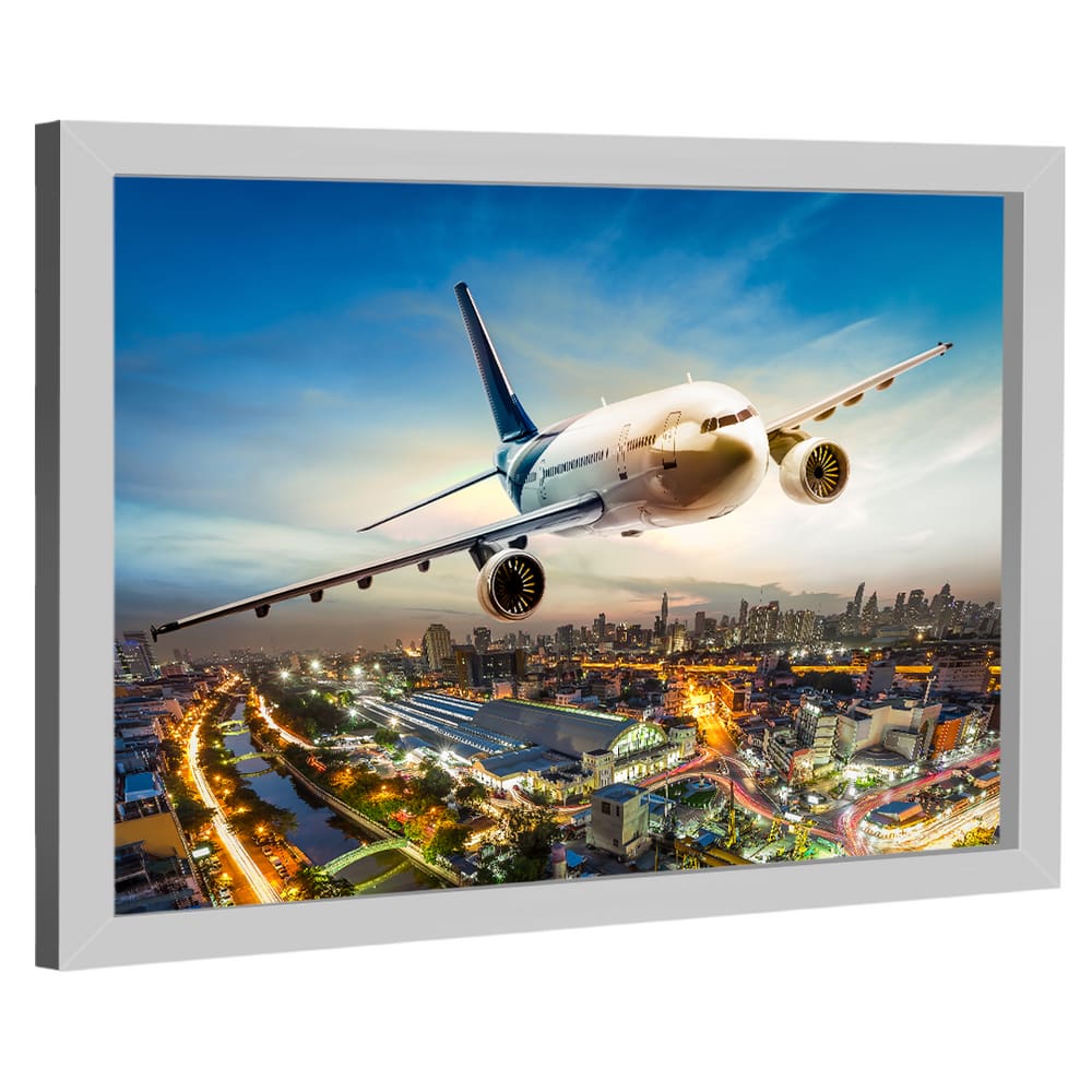 Quadro Decorativo Avião Decolando