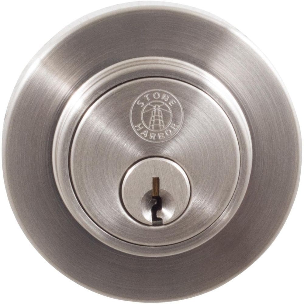 Cerradura de Cerrojo Redondo Lock Stone Harbor Grado 3 en Níquel Satinado