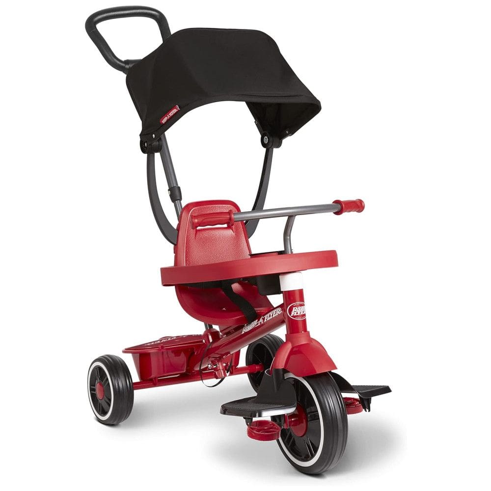 Triciclo Infantil para Passeio com Assento Ajustável 4 Estágios, Idade Recomendada 1 a 5 Anos, RADIO FLYER 469Z, Vermelho