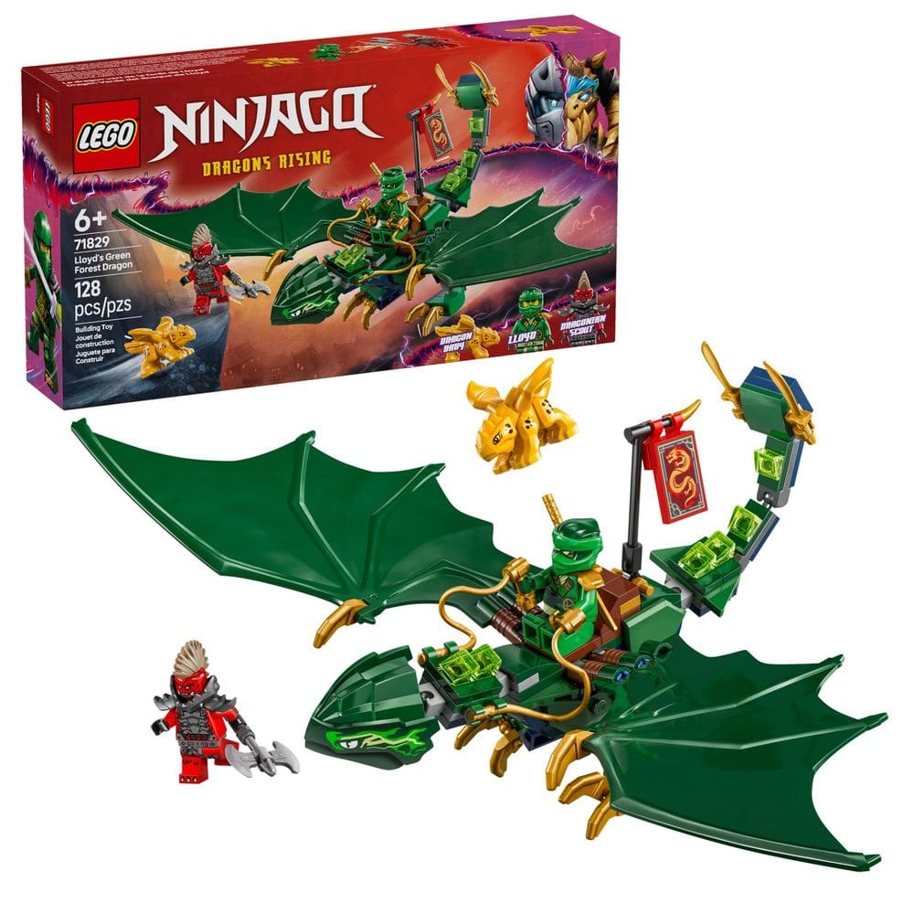 Brinquedo de construção LEGO NINJAGO Lloyd`s Green Forest Dragon 71829