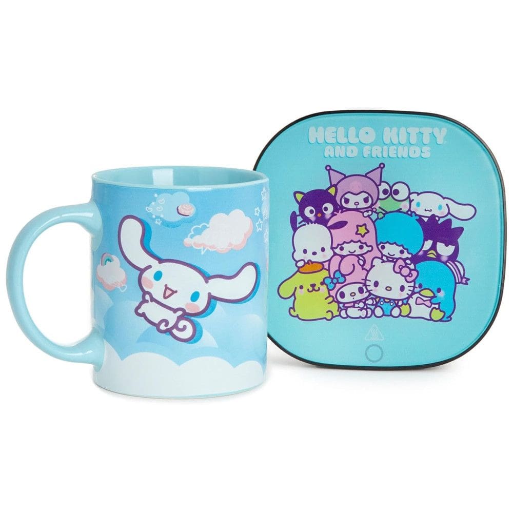 Aquecedor de Caneca, Tema Hello Kitty com Desligamento Automático, Inclui Caneca, 110V 16W, Uncanny Brands, Azul