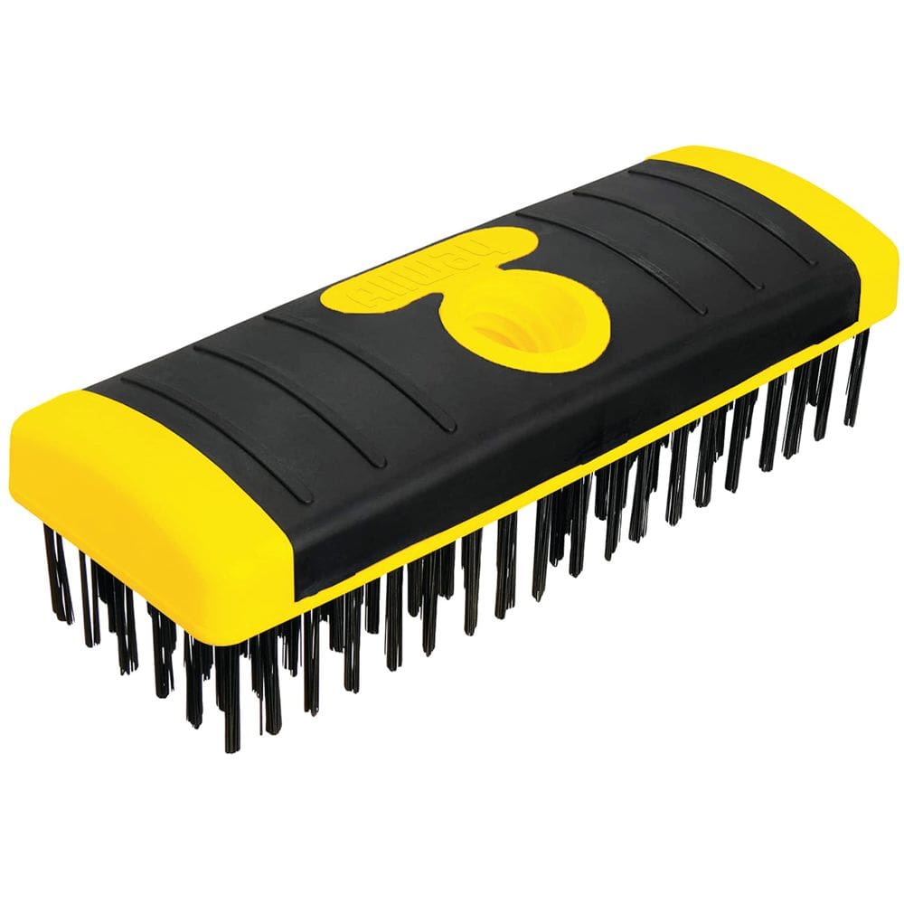 Escova de limpeza de arame ALLWAY SB619 Soft-Grip em aço carbono