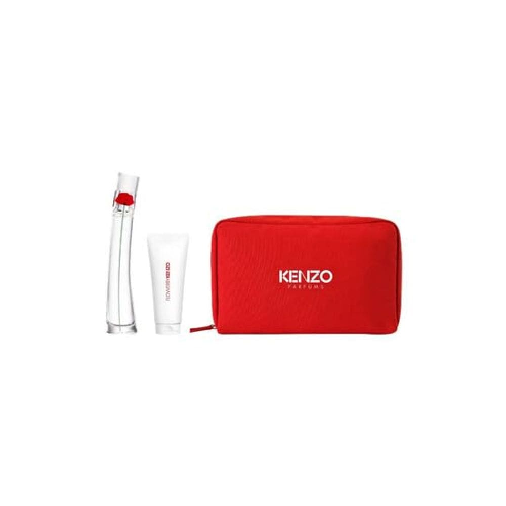 Perfume Kenzo Flower para mulheres Eau de Parfum 50mL 3 peças