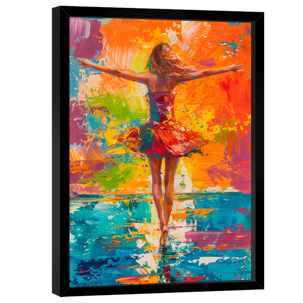 Quadro Decorativo Bailarina Estilo Pintura