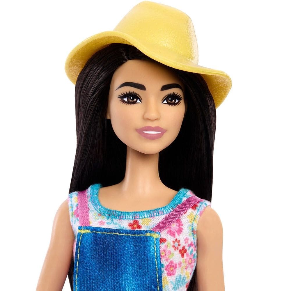 Boneca infantil Barbie Farmer com 3 animais e acessórios