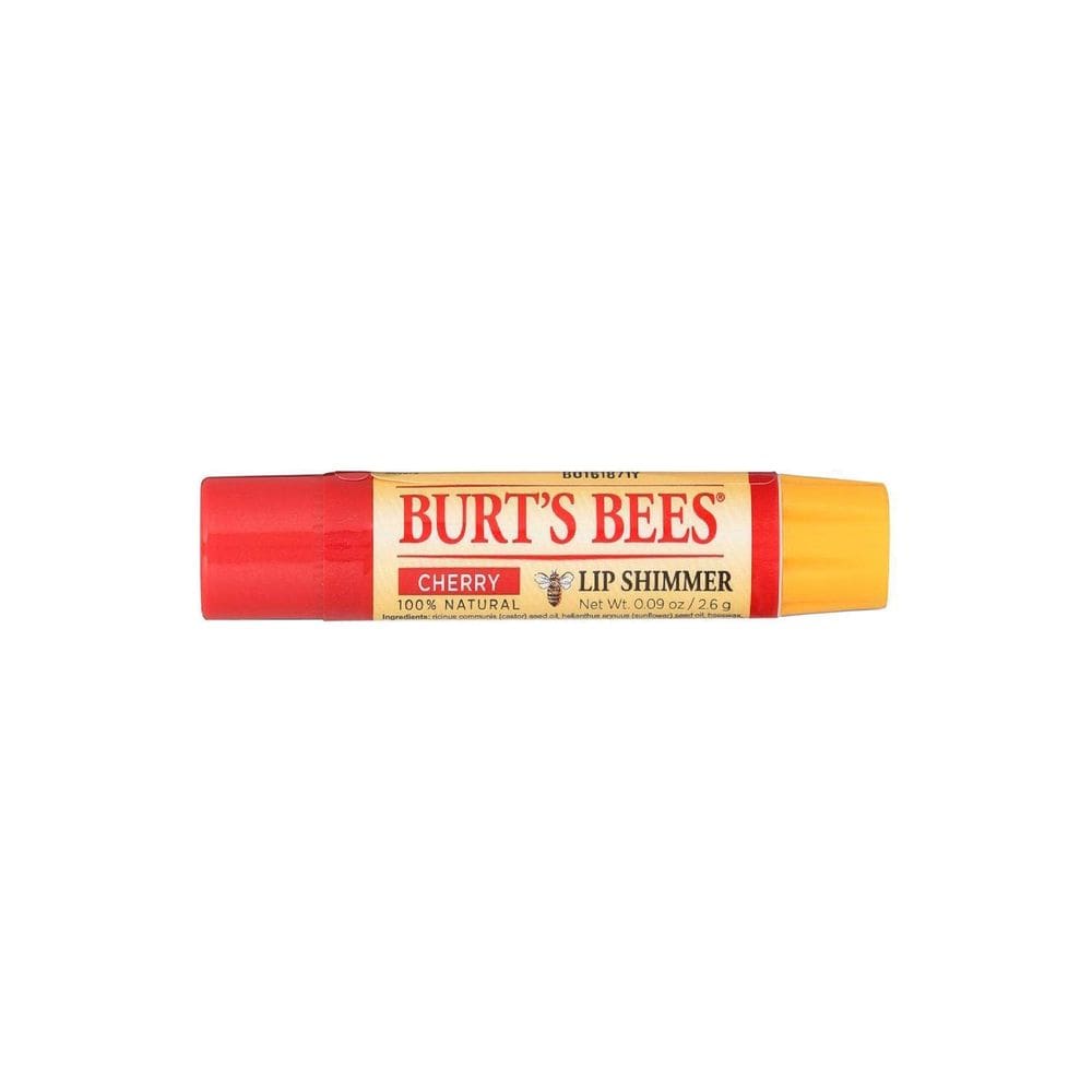 Lip Shimmer Burt`s Bees Cherry, pacote de 4, 2,6 ml, 100% natural