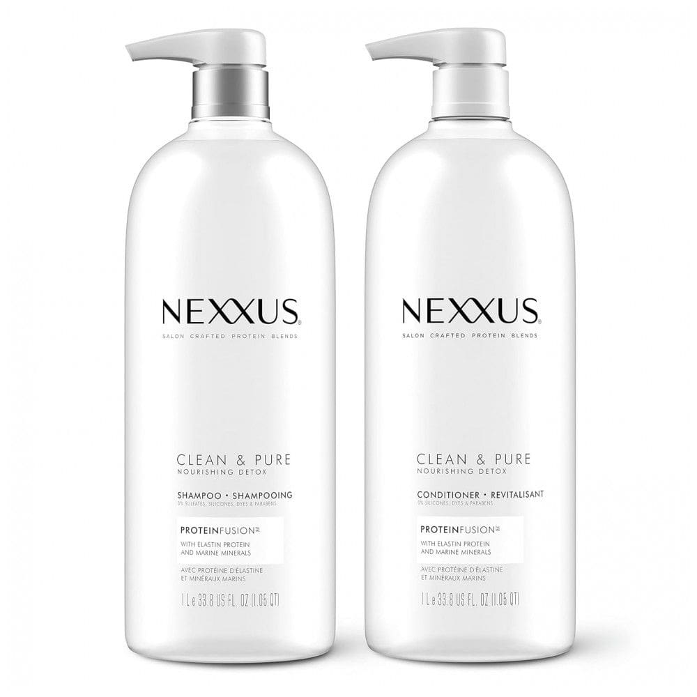 Kit Shampoo e Condicionador com ProteinFusion Sem Parabenos, 1 Litro Cada, NEXXUS, Branco
