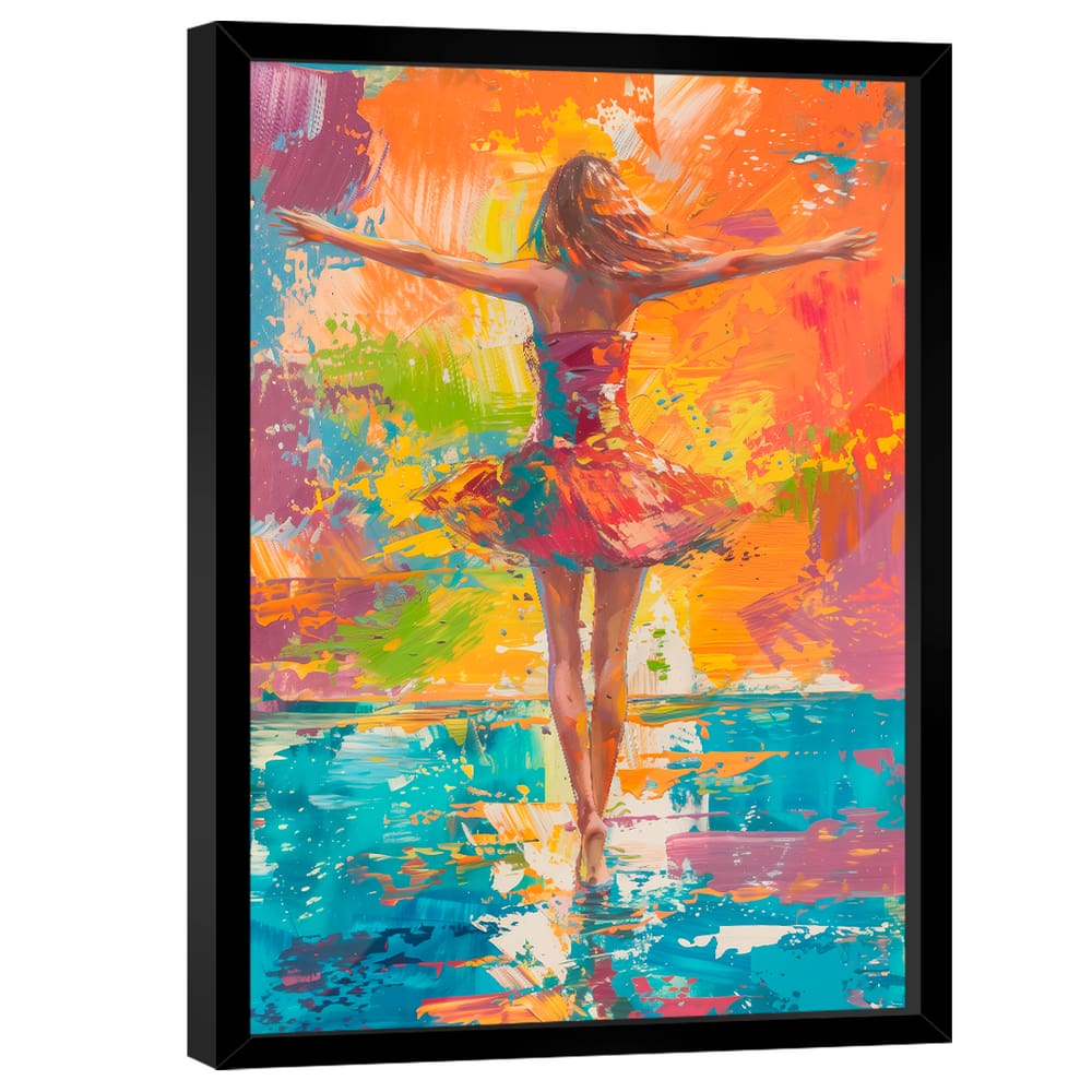 Quadro Decorativo Bailarina Estilo Pintura