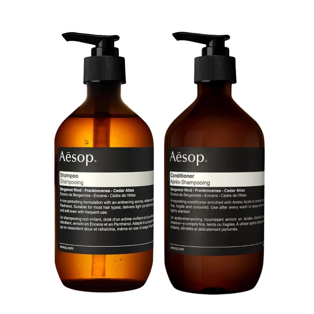 Conjunto de shampoo e condicionador Aesop Bergamot Rind 500mL