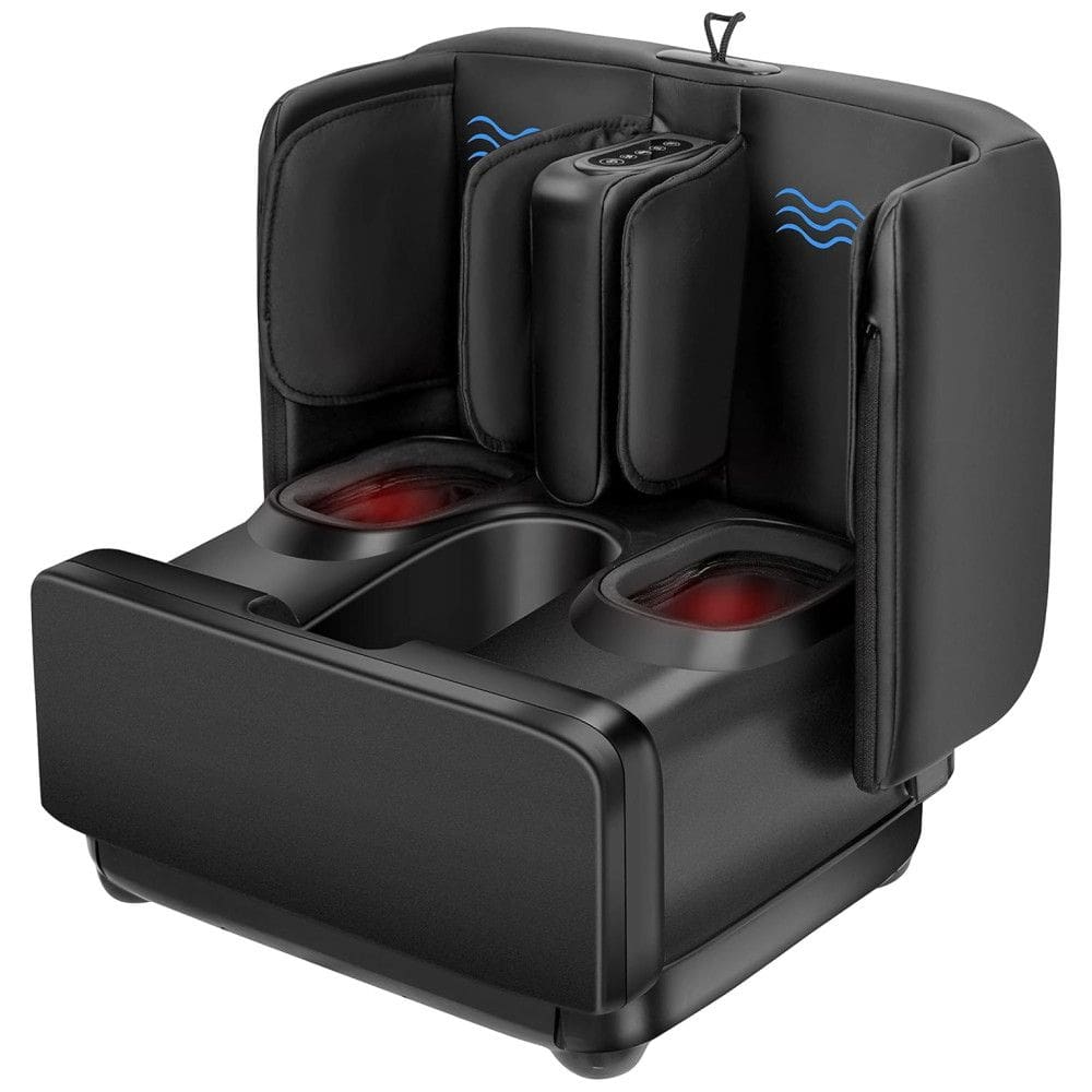 Massageador Elétrico para Pés e Panturrilhas com Calor, COMFIER, Preto