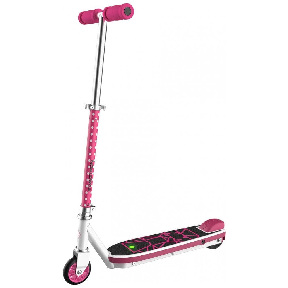 Patinete Elétrico para Crianças de 5 a 9 anos em Aço Inoxidável, Peso Max 70kg, Swagtron SK, Rosa