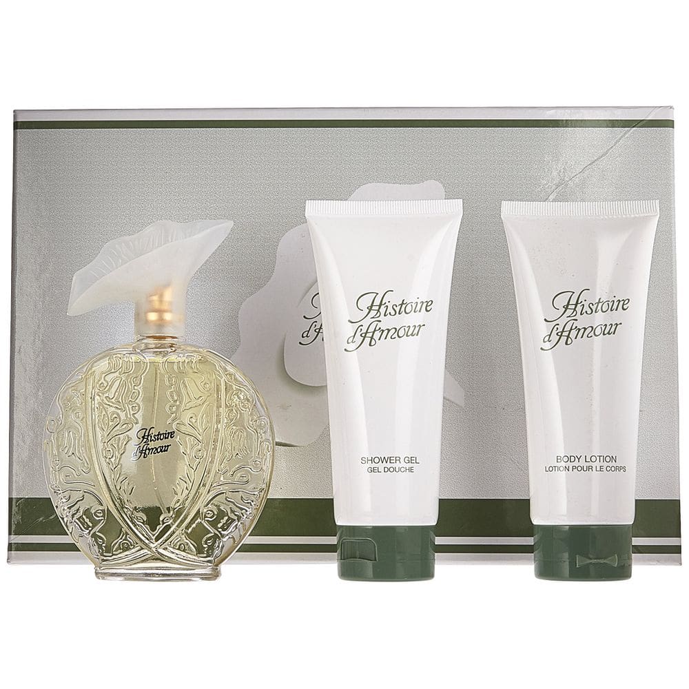 Perfume Aubusson Histoire d`Amour Eau de Toilette 100 ml, conjunto de 3 peças