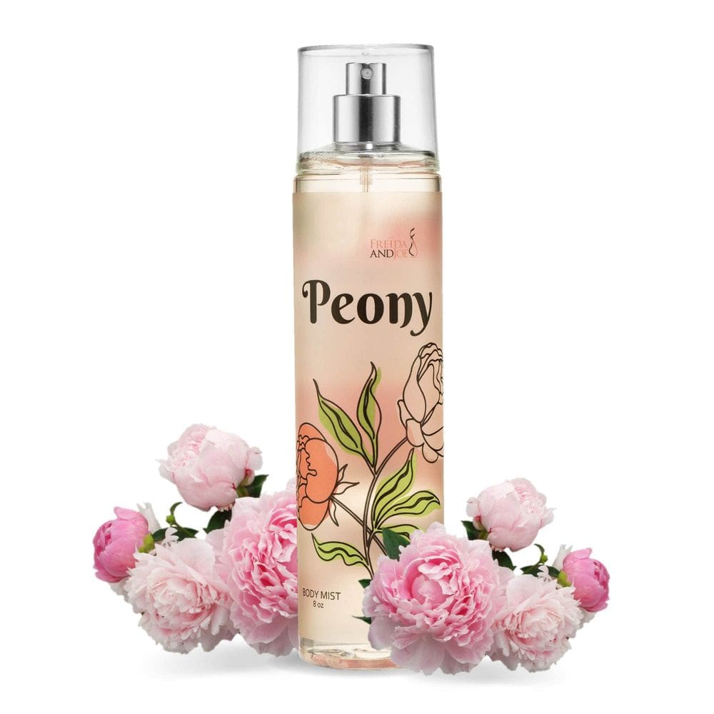 Spray de névoa corporal de fragrância fina Freida e Joe Peony 240 ml