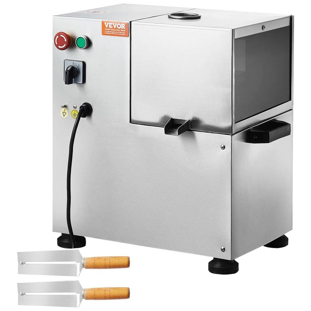 Moedor de Cana de Açúcar Elétrico com 4 Rolos e Porta Transparente, 110V VBENLEM, Prata