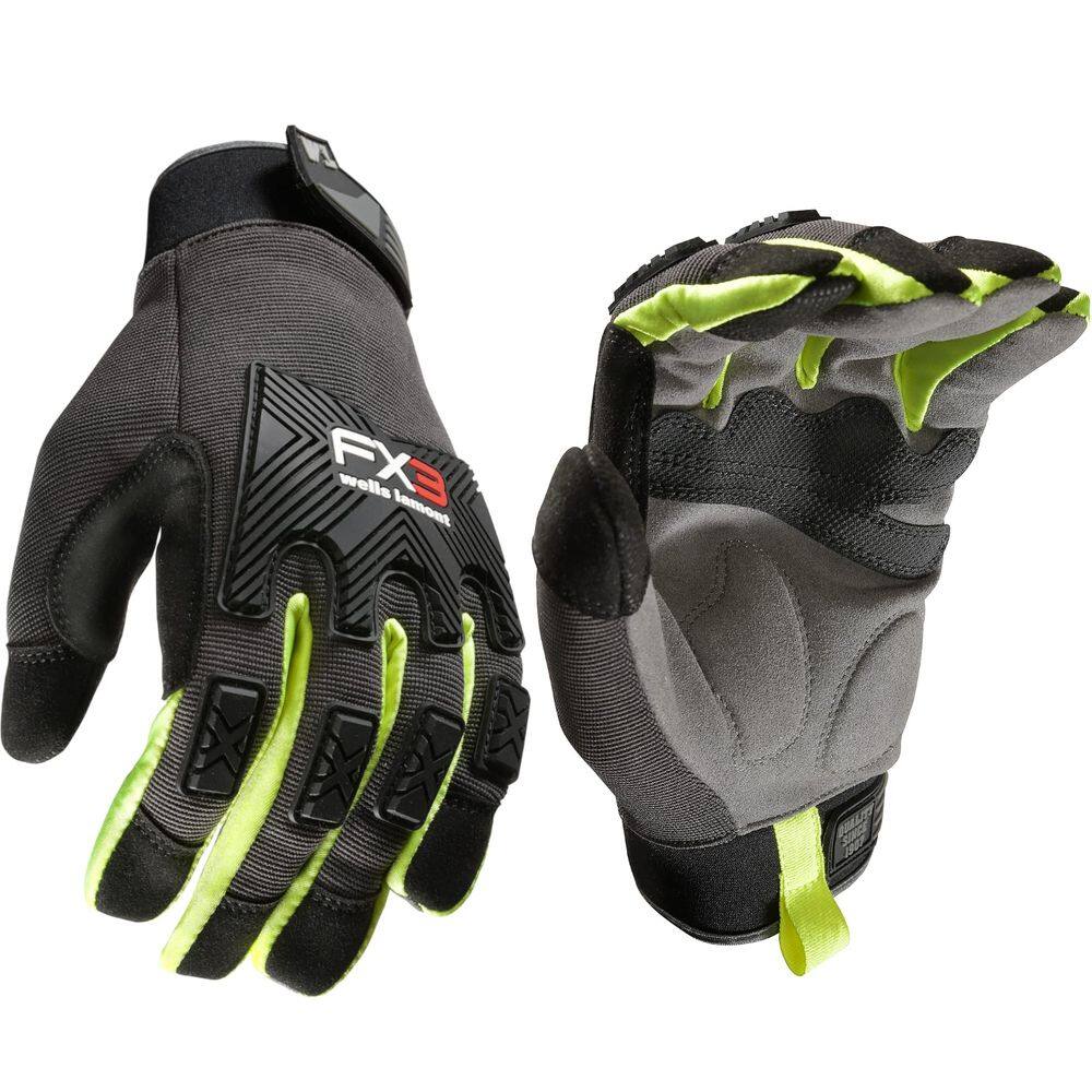 Luvas esportivas Wells Lamont FX3 D30 Impact Protection Large