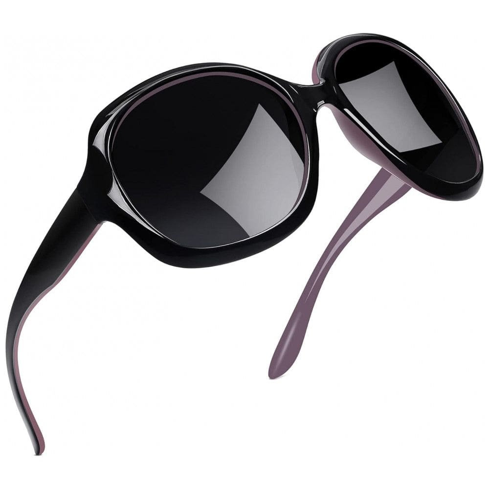 Óculos de Sol Feminino com Proteção UV, Joopin B03, Roxo e Preto