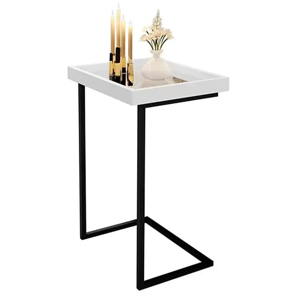 Mesa de Apoio Tutti com Espelho JB Bechara Cor Branco