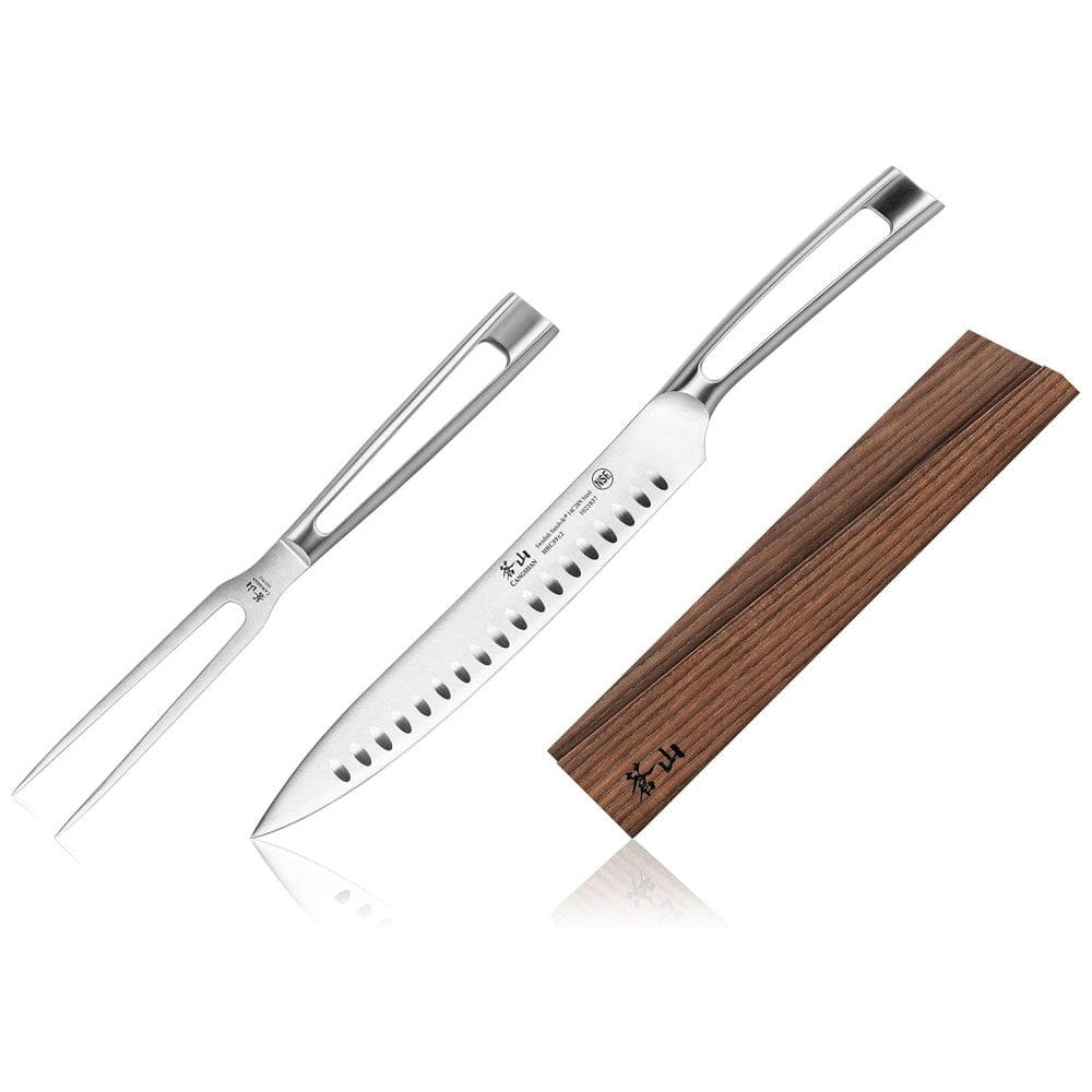 Conjunto de Facas Série TN1, Aço Inoxidável, 2 Peças, CANGSHAN 1021646, Prateado