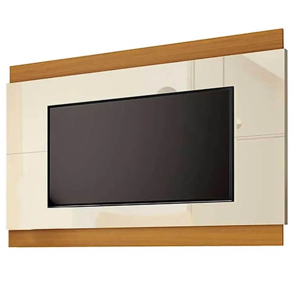 Painel Legacy 200cm para TV até 65 Polegadas EDN Cor Off White Cedro