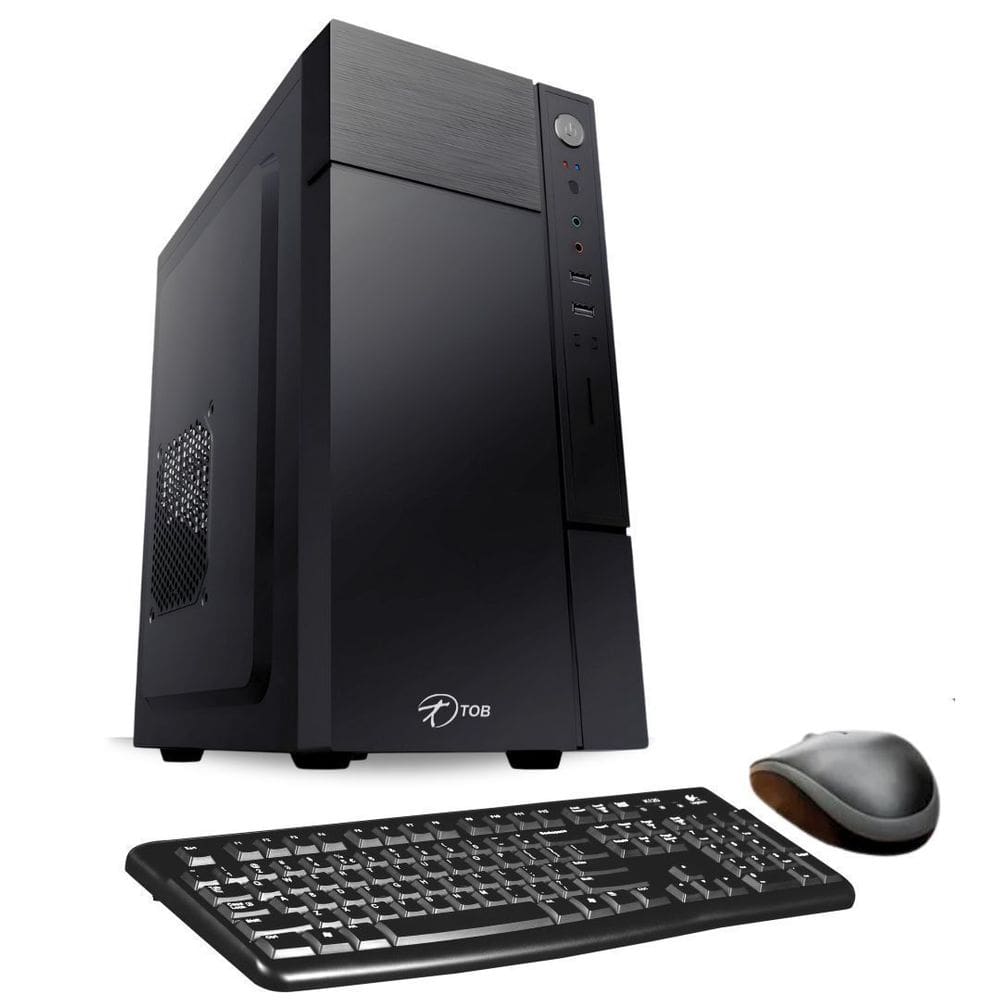 Computador TOB Intel Core i3 com SSD 240GB Memória 8GB Teclado e Mouse Windows 10 Trial Desktop PC CPU