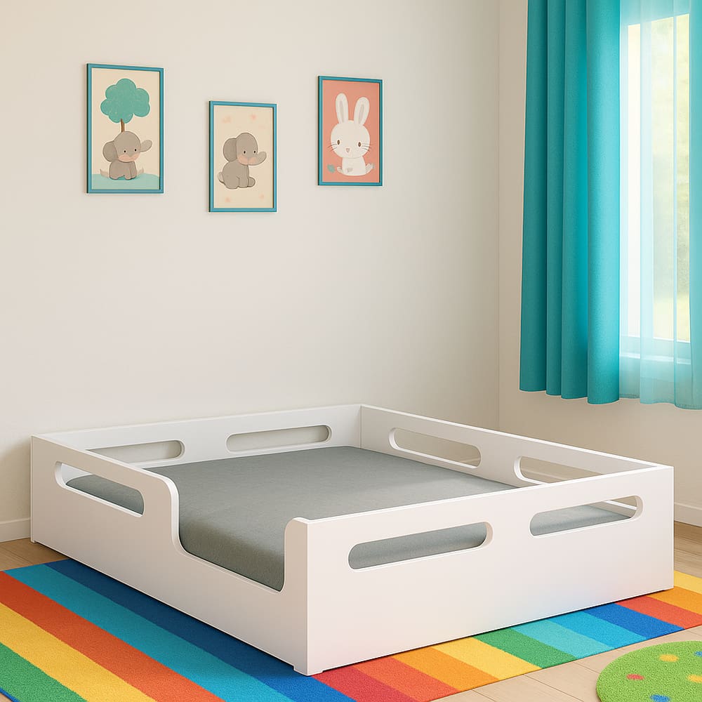 Cama Montessori Casal Estrutura Reforçada Para Colchão 138x188