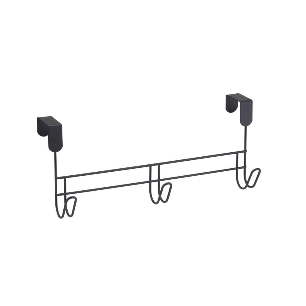 Suporte De Porta Para Toalhas 3 Ganchos Black 2582 Arthi