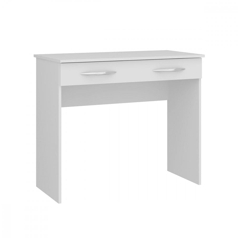 Mesa de Computador Slim 90 x 77 x 45 Cm Gaveta Branco MDP 0702 MENU