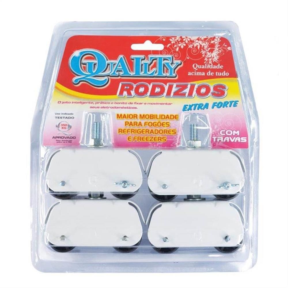 Pes p/fogao/gelad.extra f.clean branco q - 10150 - QUALITY