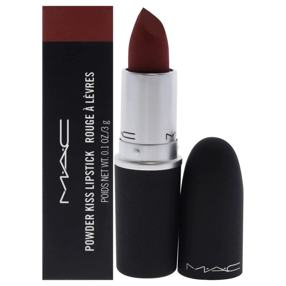 Batom MAC Powder Kiss 926 Dubonnet Buzz 3mL para mulheres