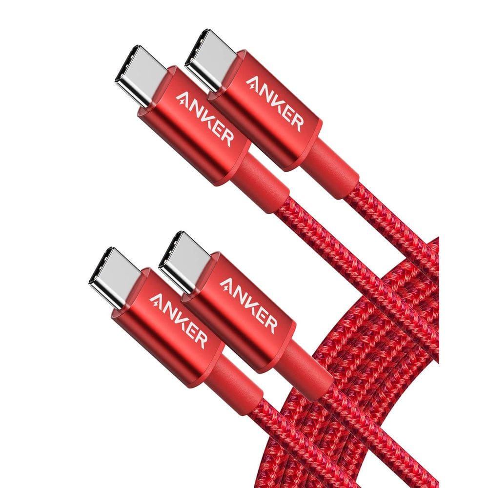 Cabo USB C para USB C Anker Type C, carregamento rápido de 60 W, pacote com 2 unidades