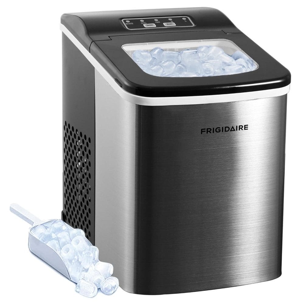 Máquina de Gelo Automática Portátil Produz até 11kg, 24H, Cor, 110v, FRIGIDAIRE EFIC121, EFIC123, Prateado