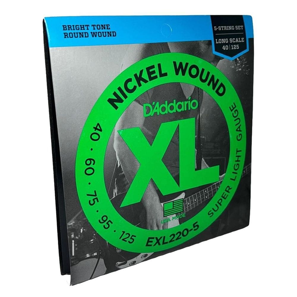 Encordoamento D`Addario Baixo 5 Cordas 40-125 Exl220-5