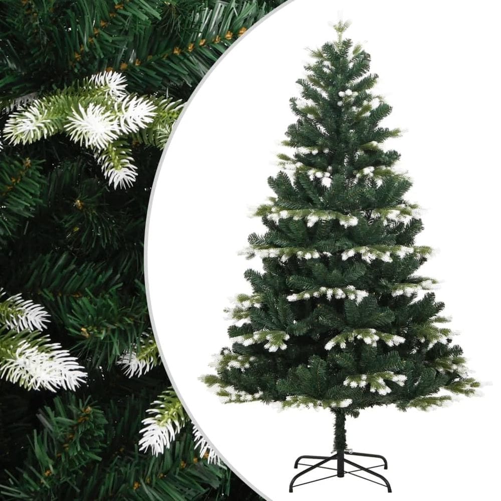 Árvore de Natal vidaXL artificial com dobradiças e neve flocada 180 cm