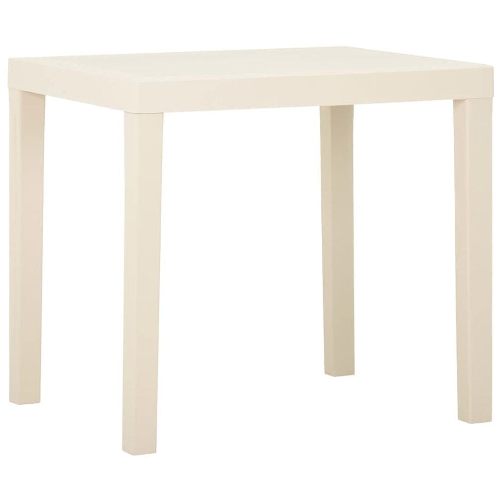 Mesa de plástico para pátio externo vidaXL leve resistente às intempéries
