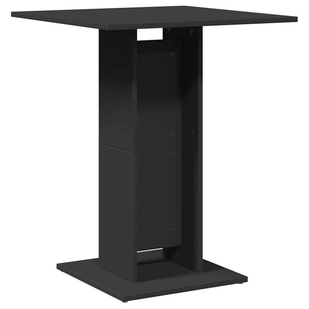 Mesa Bistrô VidaXL em aglomerado preto 60x60x75cm