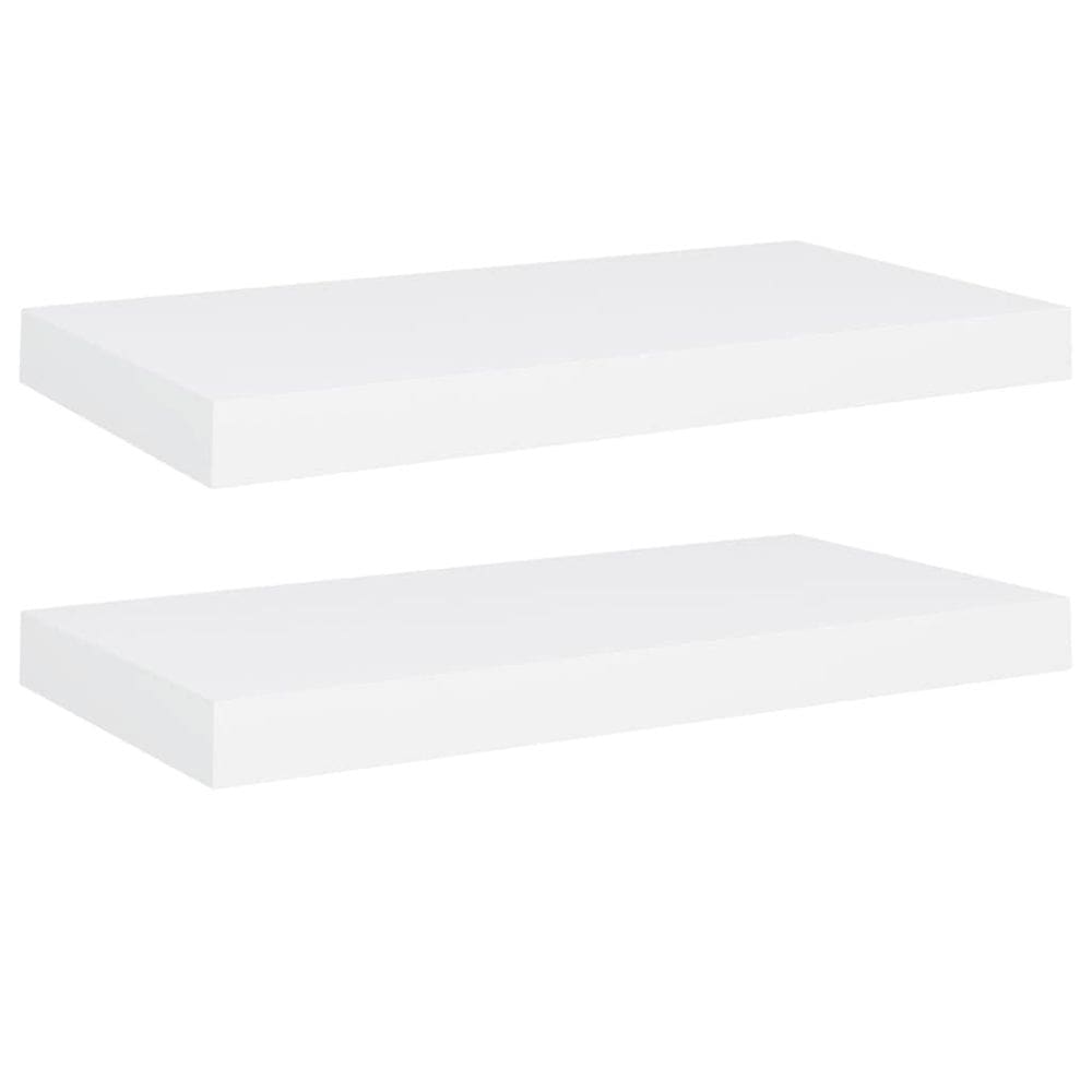 Prateleiras de parede VidaXL Floating White 50x23x4cm 2 peças de MDF