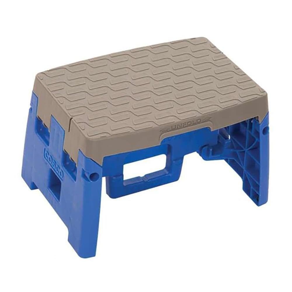Banqueta Cosco 11903BGR1E dobrável de 8,5” de altura azul